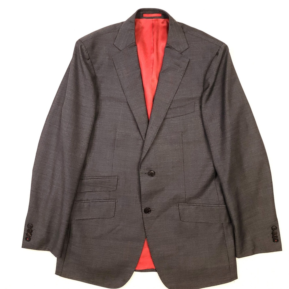 Suitsupply Sport Coat Mens 42R Gray Super 130s Wool Vitale Barberis Canonico